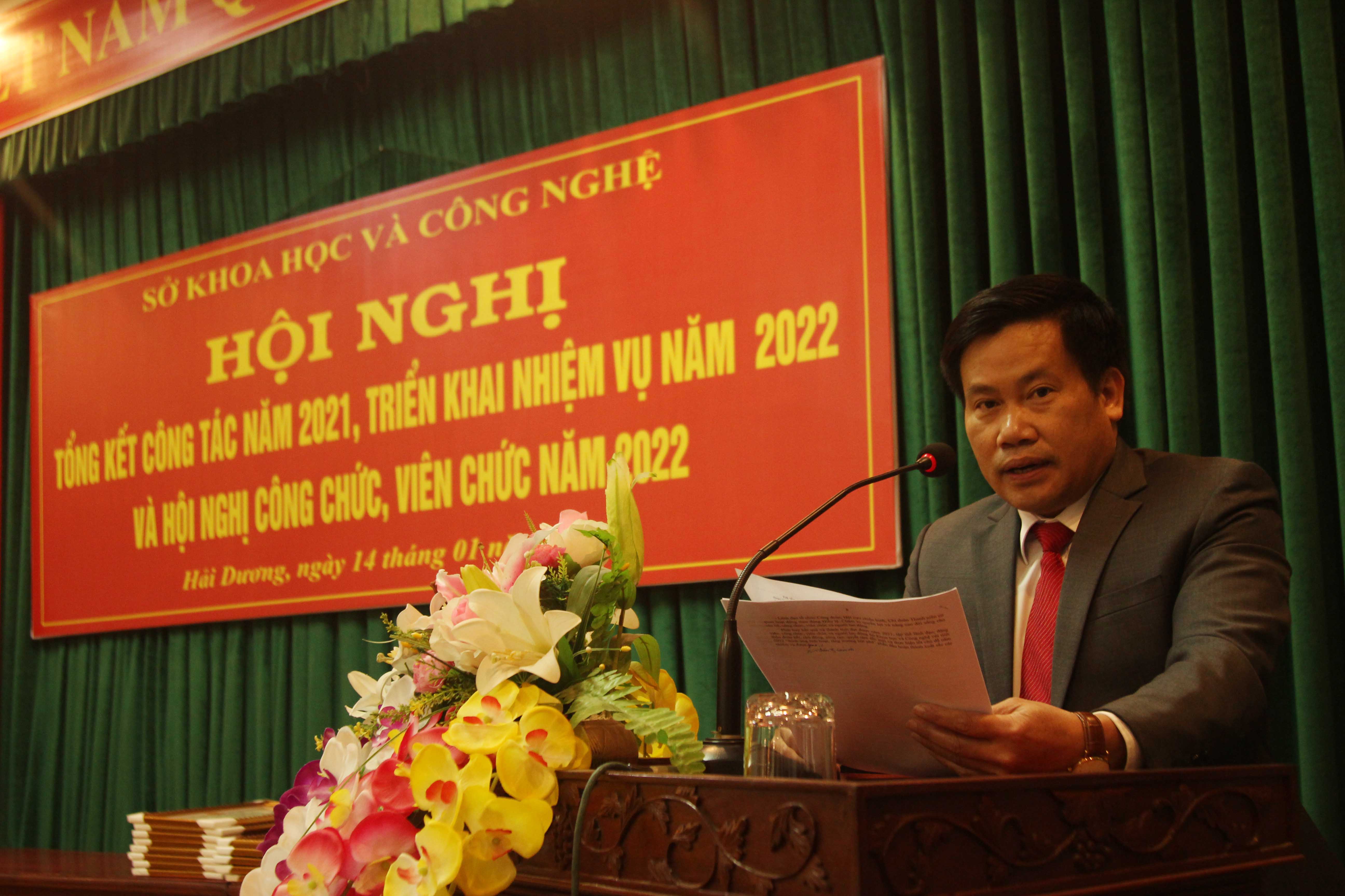 Sở Khoa học và Công nghệ: Tổng kết năm 2021 và triển khai nhiệm vụ năm 2022.