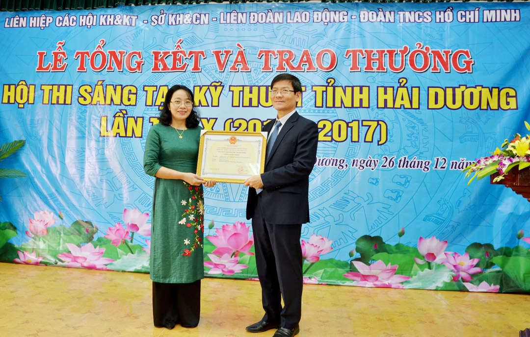 Kết quả hội thi Sáng tạo kỹ thuật tỉnh Hải Dương lần thứ X  (2016 - 2017)