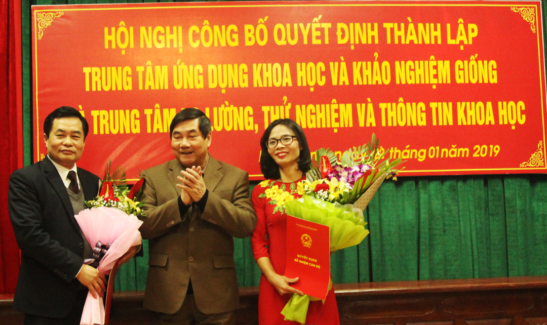 Sở Khoa học và Công nghệ: Công bố quyết định thành lập hai trung tâm