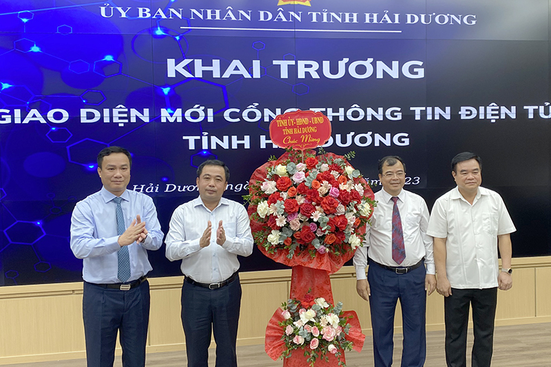 Khai trương giao diện mới của Cổng TTĐT tỉnh Hải Dương