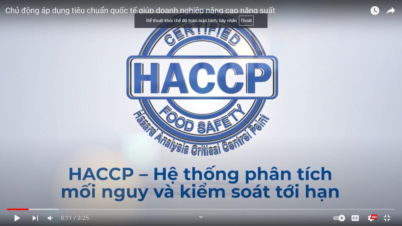 Videos Clips: Chủ động áp dụng tiêu chuẩn quốc tế giúp doanh nghiệp nâng cao năng suất