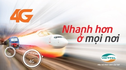 Tốc độ 4G thử nghiệm của Viettel cao gấp 7 lần 3G