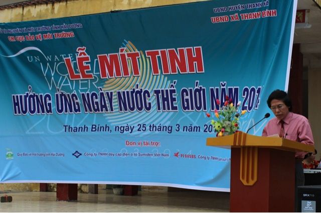 Hải Dương: Mít tinh hưởng ứng Ngày Nước thế giới 2014