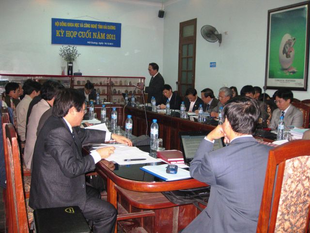 Họp Hội đồng Khoa học và Công nghệ tỉnh Hải Dương phiên cuối năm 2011